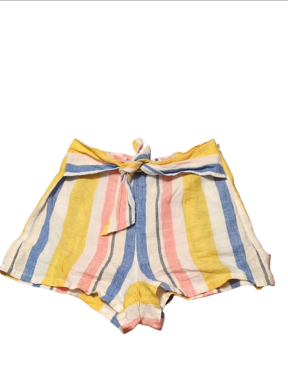 C&C California Striped Linen Shorts Size 2